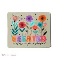 Created With A Purpose Jesus Christian Flower Wildflower Mousepad thumb 0
