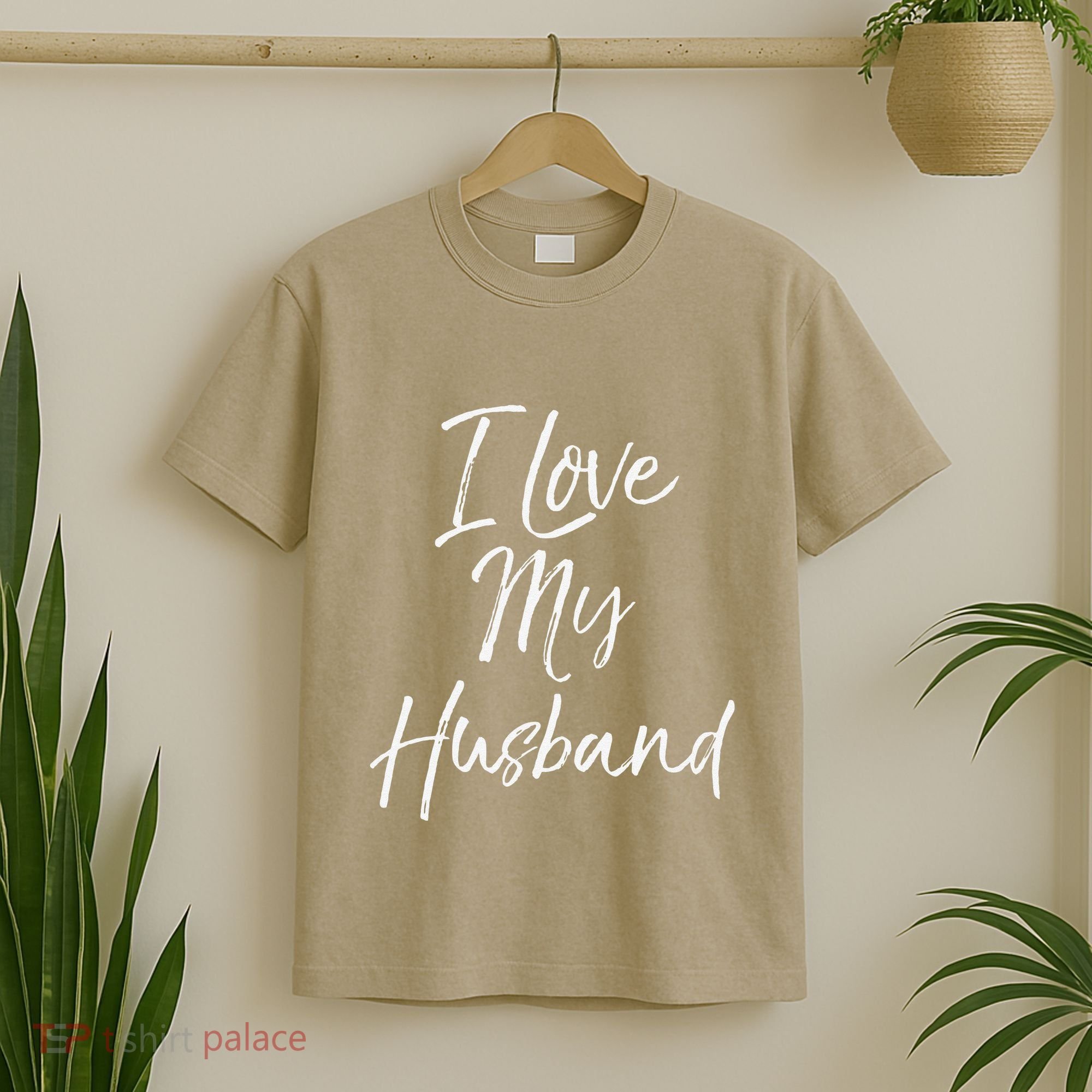 Cute Wedding Anniversary Gift For Wife I Love My Husband T-Shirt