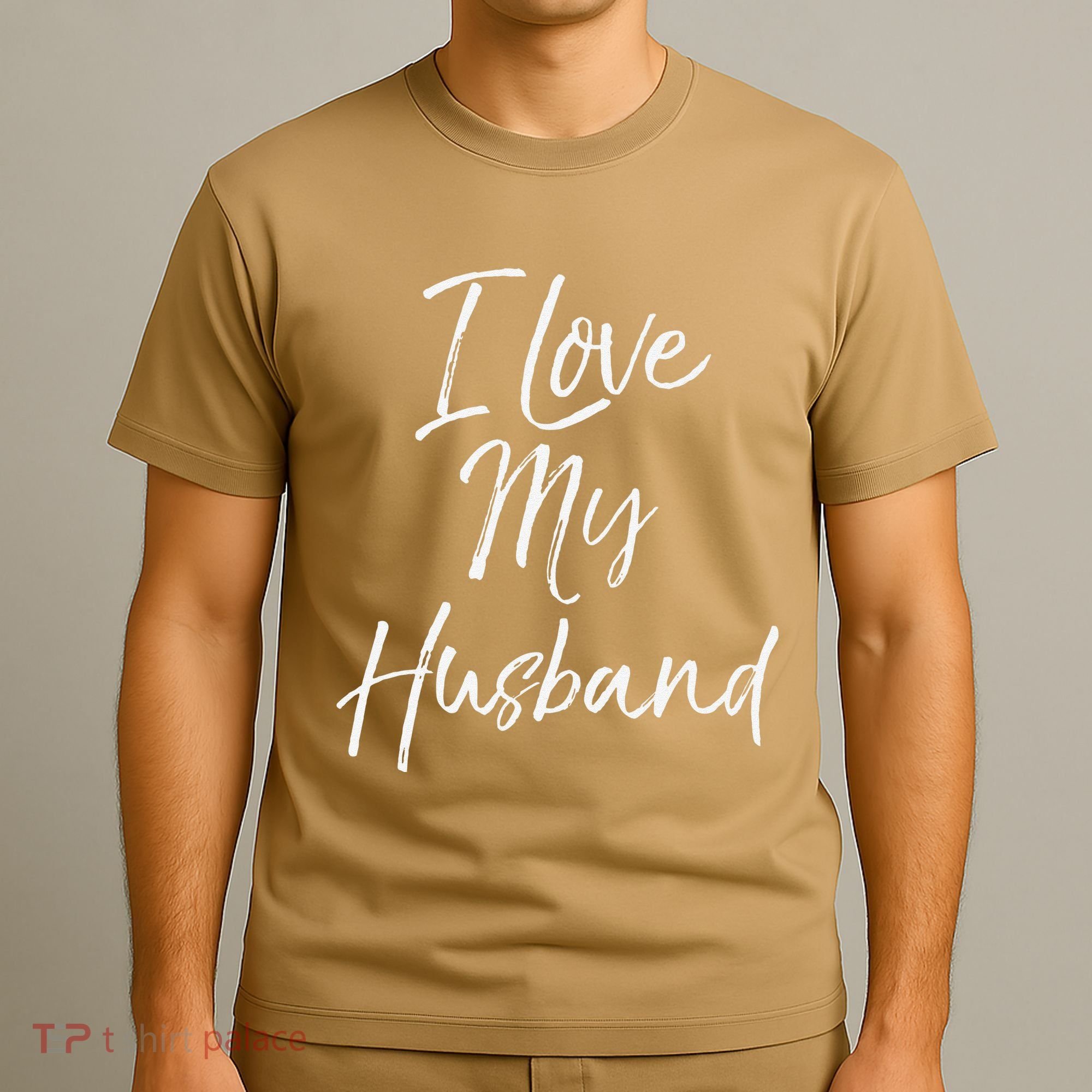 Cute Wedding Anniversary Gift For Wife I Love My Husband T-Shirt