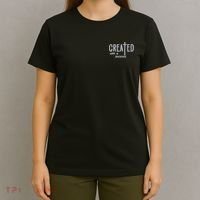 Created With A Purpose Christian Faith Jesus Embroidered Embroidered T-Shirt thumb 4