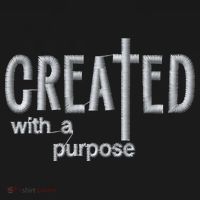 Created With A Purpose Christian Faith Jesus Embroidered Embroidered Backpack thumb 2