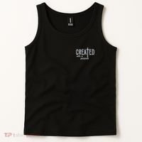 Created With A Purpose Christian Faith Jesus Embroidered Embroidered Tank Top thumb 2