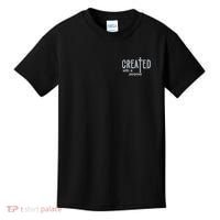 Created With A Purpose Christian Faith Jesus Embroidered Embroidered Kids T-Shirt thumb 0