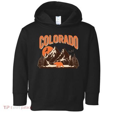 Colorado Wilderness Bear Mountains Toddler Hoodie