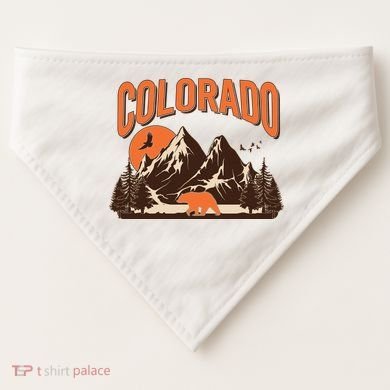 Colorado Wilderness Bear Mountains USA-Made Doggie Bandana