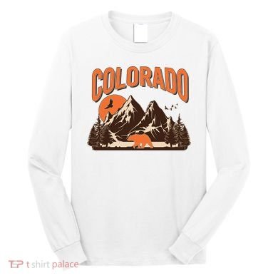 Colorado Wilderness Bear Mountains Long Sleeve Shirt