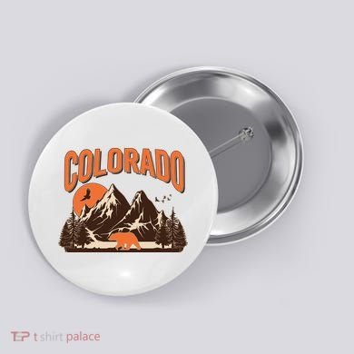 Colorado Wilderness Bear Mountains Button