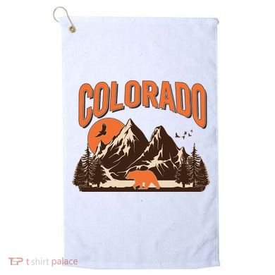 Colorado Wilderness Bear Mountains Golf Towel