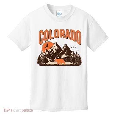 Colorado Wilderness Bear Mountains Kids T-Shirt