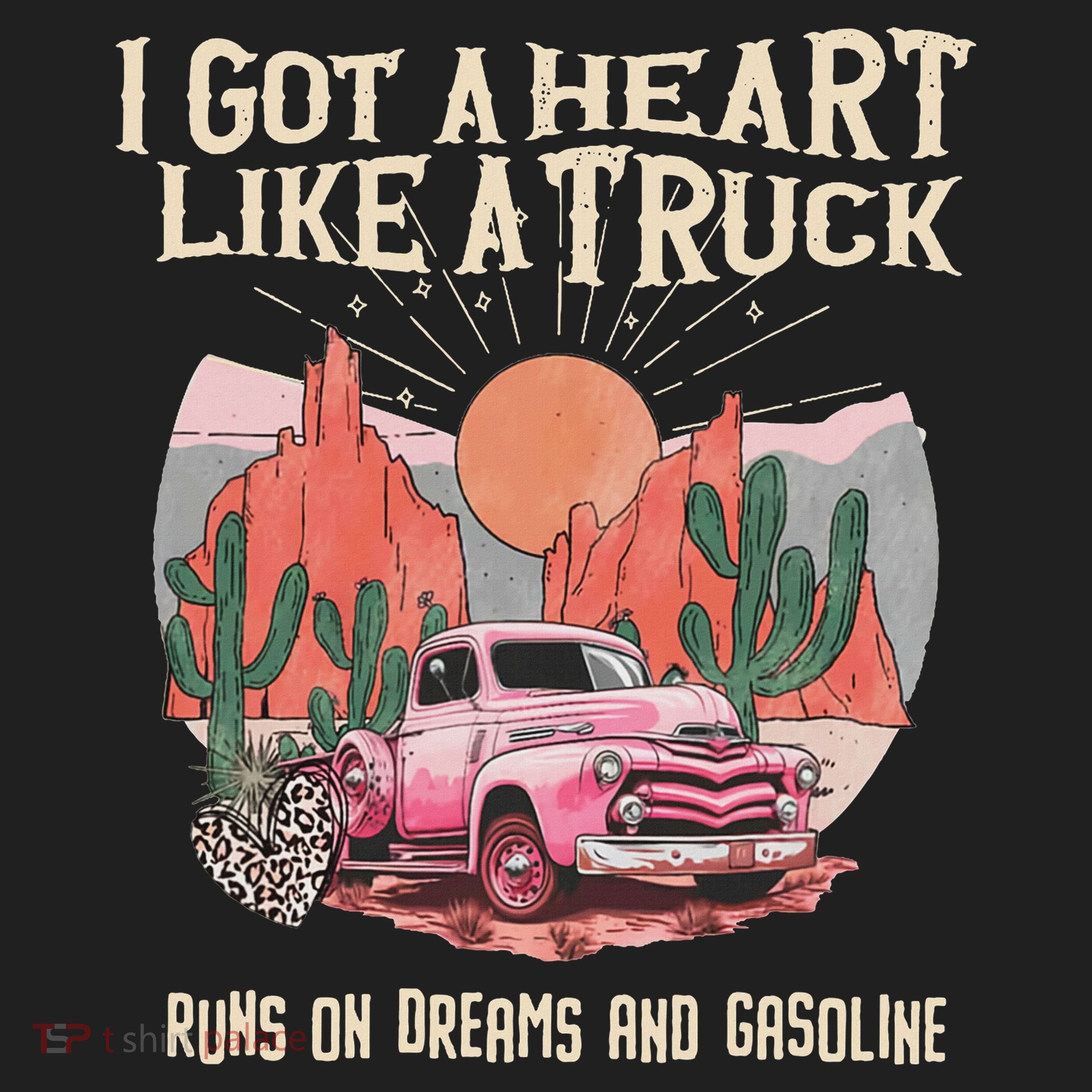 Country Western Boho Runs On Dreams And Gasoline I Got A Heart Like A Truck , Women's Sweatshirt