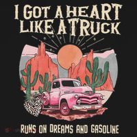 Country Western Boho Runs On Dreams And Gasoline I Got A Heart Like A Truck , T-Shirt thumb 7