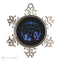 Cute Witchy Black Cat Crystal Alchemy Kawaii Pastel Goth Ornament thumb 0
