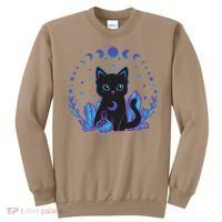 Cute Witchy Black Cat Crystal Alchemy Kawaii Pastel Goth Sweatshirt thumb 0