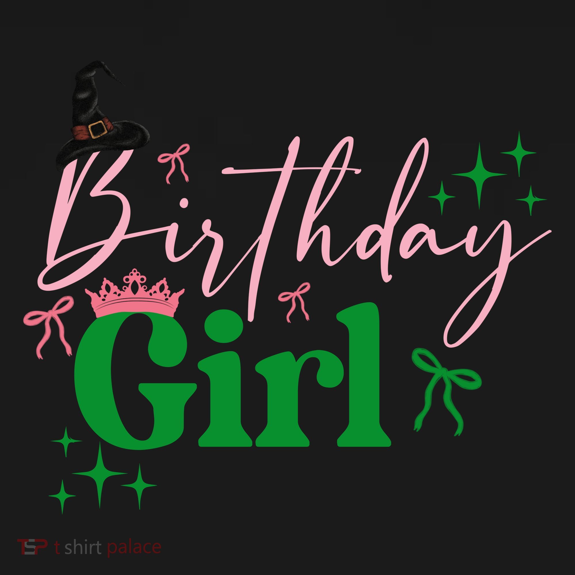 Cute Witch Birthday Girl Pink And Green Backpack