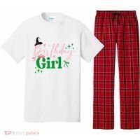 Cute Witch Birthday Girl Pink And Green Pajama Set thumb 0