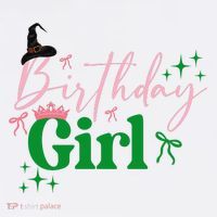 Cute Witch Birthday Girl Pink And Green Women's Hoodie thumb 2