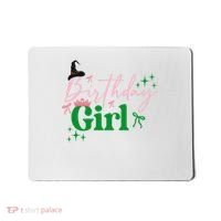Cute Witch Birthday Girl Pink And Green Mousepad thumb 0