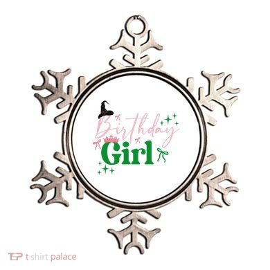 Cute Witch Birthday Girl Pink And Green Ornament