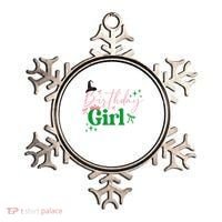 Cute Witch Birthday Girl Pink And Green Ornament thumb 0