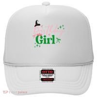 Cute Witch Birthday Girl Pink And Green Hat thumb 0