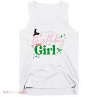 Cute Witch Birthday Girl Pink And Green Tank Top thumb 0