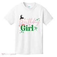 Cute Witch Birthday Girl Pink And Green Kids T-Shirt thumb 0