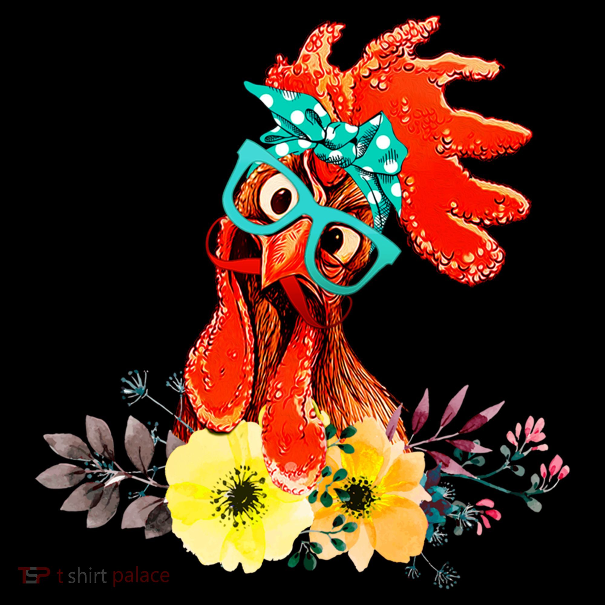 Chicken With Bandana Headband And Glasses Cute Cool Gift Coffee Mug