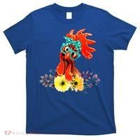 Chicken With Bandana Headband And Glasses Cute Cool Gift T-Shirt thumb 0