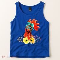 Chicken With Bandana Headband And Glasses Cute Cool Gift Tank Top thumb 2