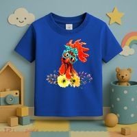 Chicken With Bandana Headband And Glasses Cute Cool Gift Toddler T-Shirt thumb 3