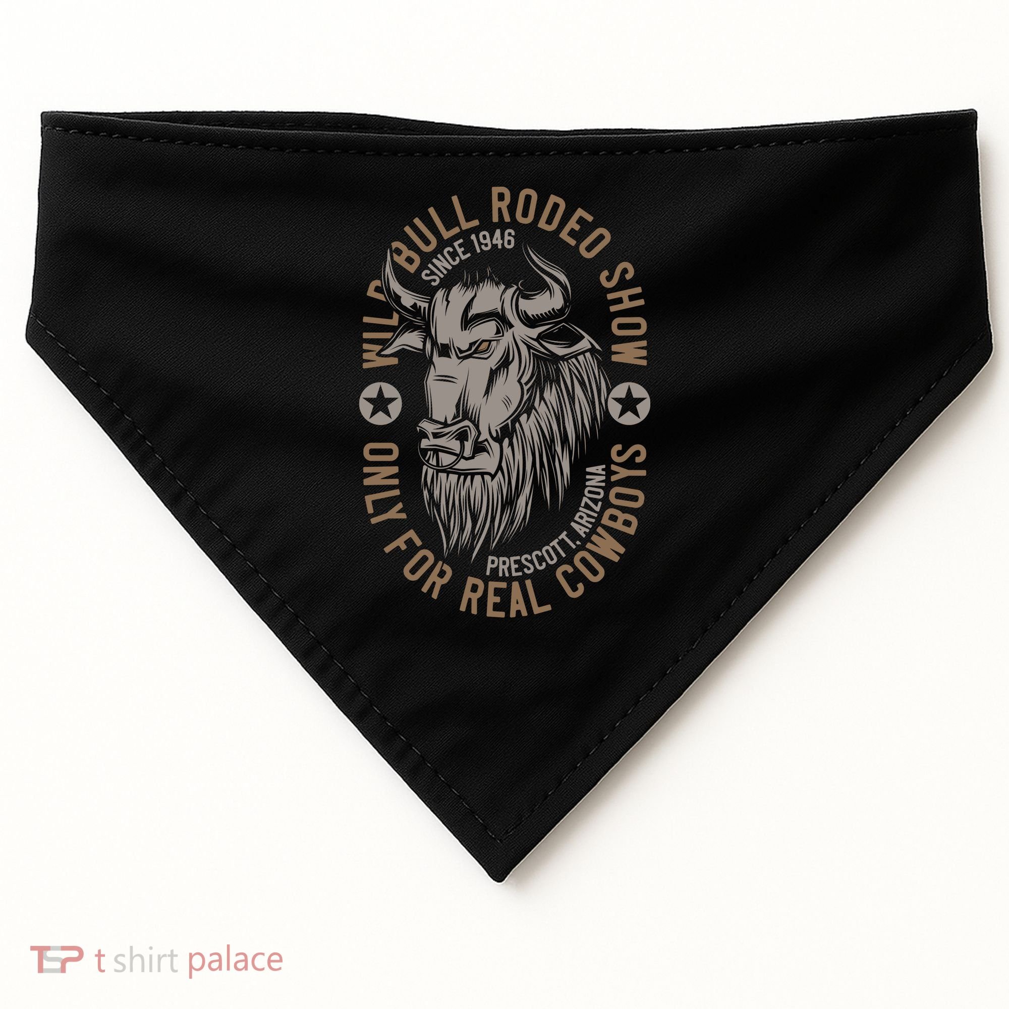 Cowboy Wild Bull Rodeo USA-Made Doggie Bandana
