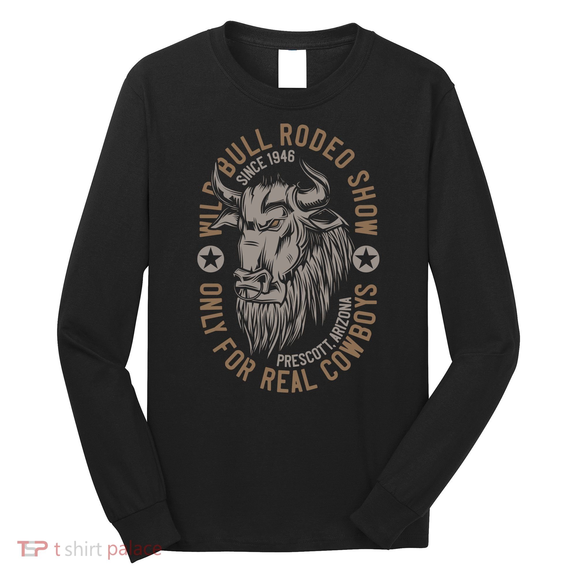 Cowboy Wild Bull Rodeo Long Sleeve Shirt