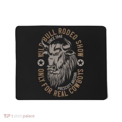 Cowboy Wild Bull Rodeo Mousepad