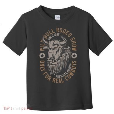 Cowboy Wild Bull Rodeo Toddler T-Shirt