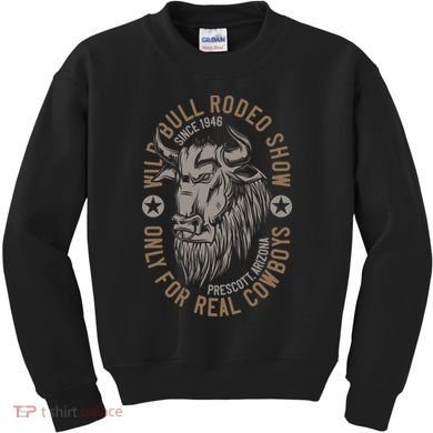 Cowboy Wild Bull Rodeo Kids Sweatshirt