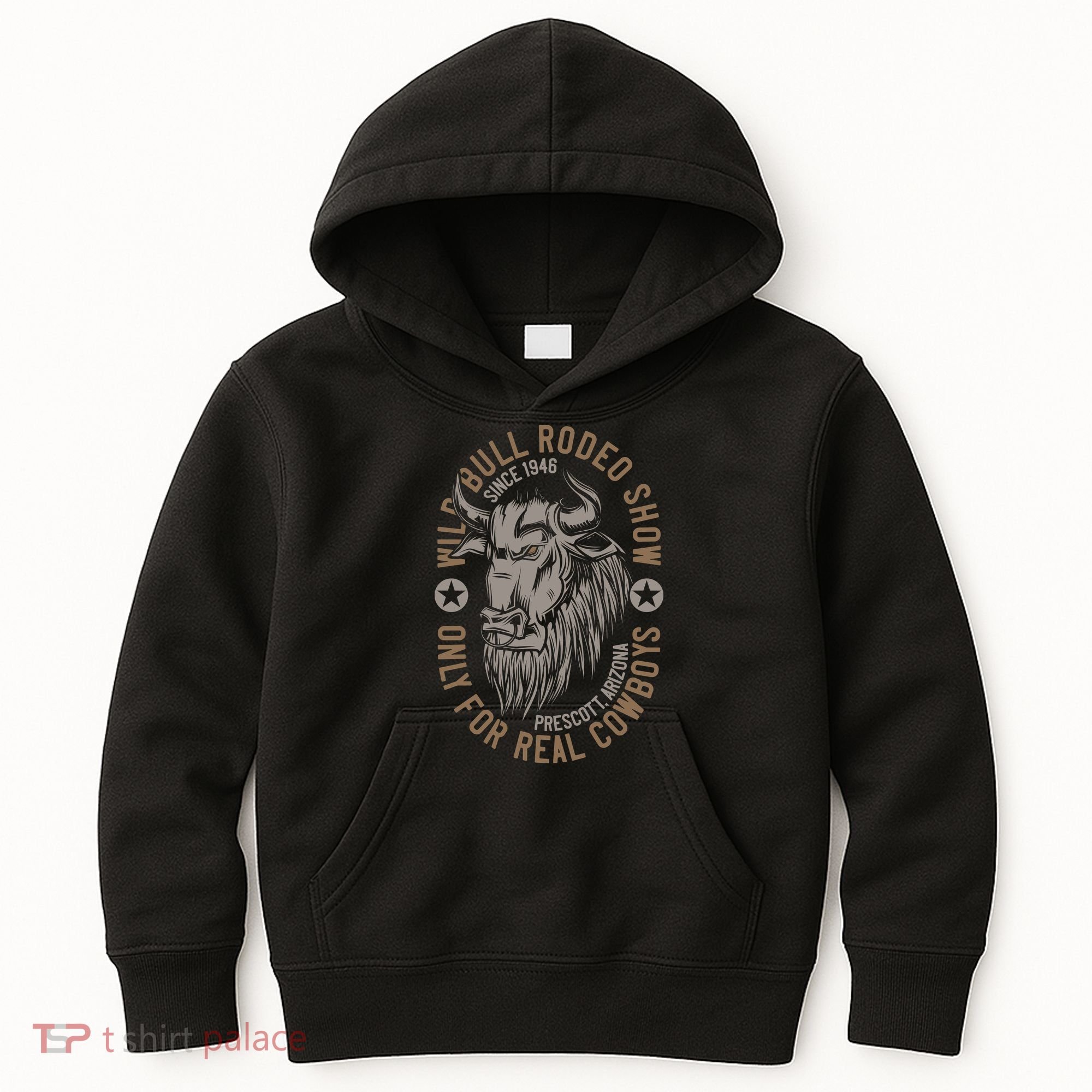 Cowboy Wild Bull Rodeo Kids Hoodie