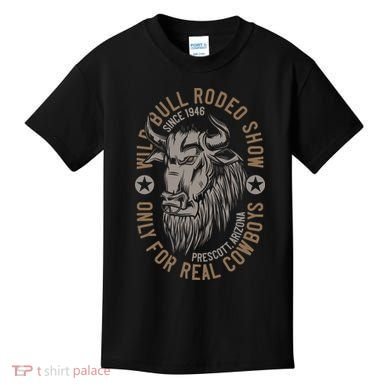 Cowboy Wild Bull Rodeo Kids T-Shirt