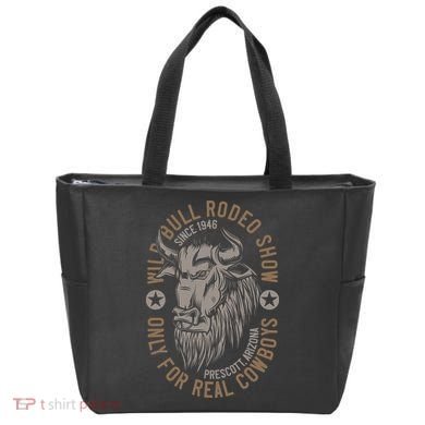 Cowboy Wild Bull Rodeo Tote Bag