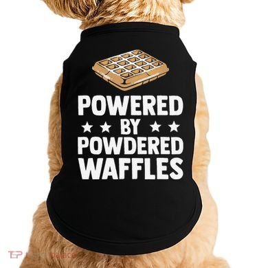 Cool Waffle Breakfast Snack Powered By Powdered Waffles Doggie Tank