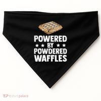 Cool Waffle Breakfast Snack Powered By Powdered Waffles USA-Made Doggie Bandana thumb 0