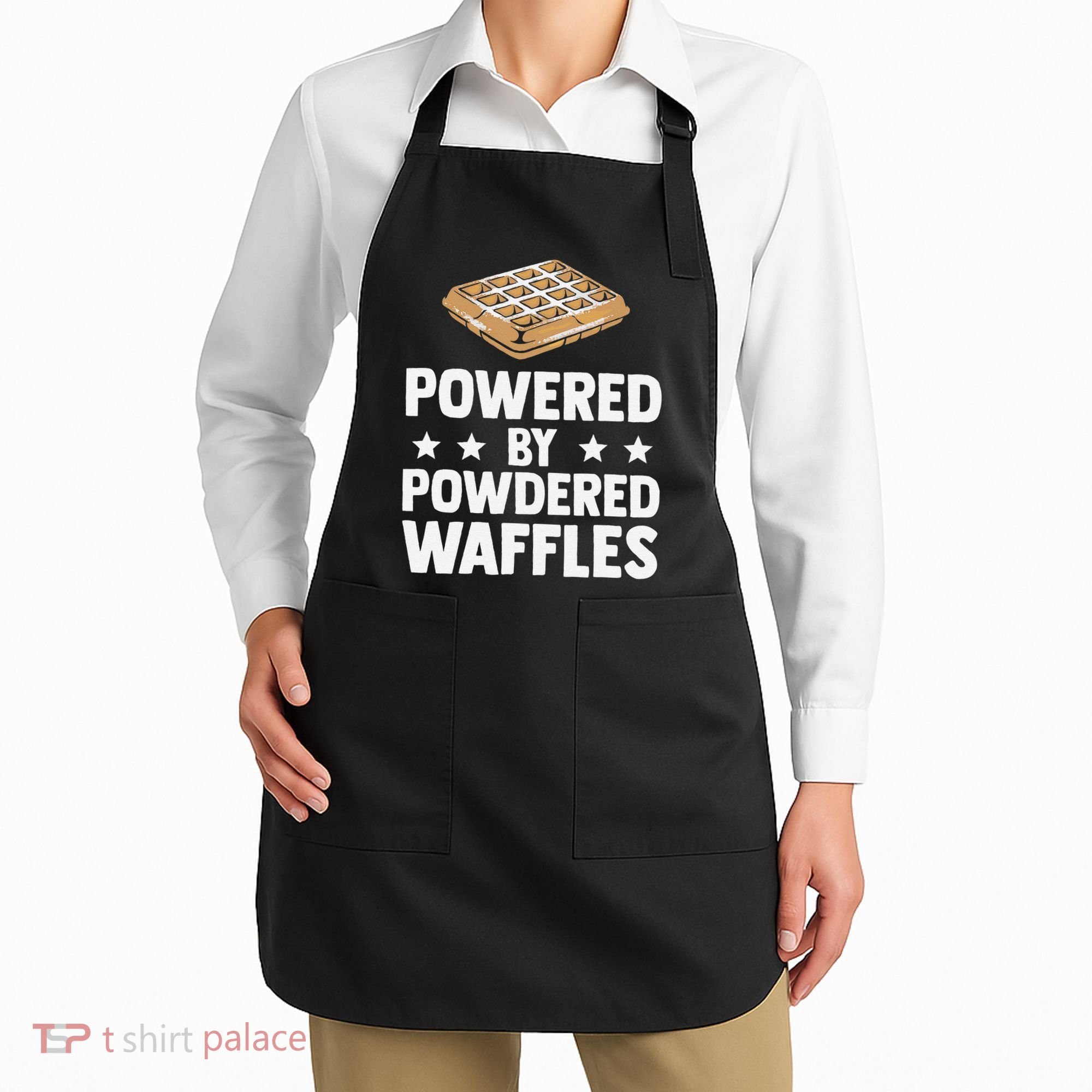 Cool Waffle Breakfast Snack Powered By Powdered Waffles Apron