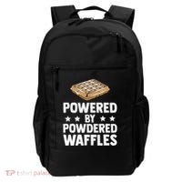 Cool Waffle Breakfast Snack Powered By Powdered Waffles Backpack thumb 0