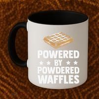 Cool Waffle Breakfast Snack Powered By Powdered Waffles Coffee Mug thumb 2