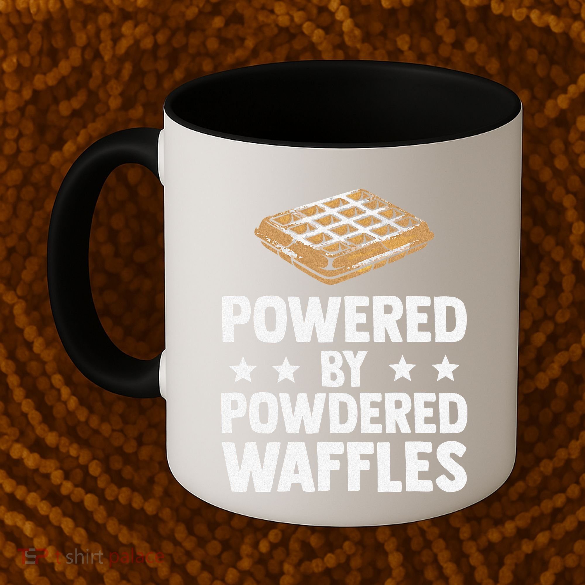 Cool Waffle Breakfast Snack Powered By Powdered Waffles Coffee Mug