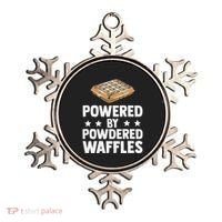 Cool Waffle Breakfast Snack Powered By Powdered Waffles Ornament thumb 0