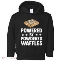 Cool Waffle Breakfast Snack Powered By Powdered Waffles Toddler Hoodie thumb 0
