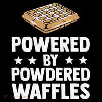 Cool Waffle Breakfast Snack Powered By Powdered Waffles Toddler Hoodie thumb 2