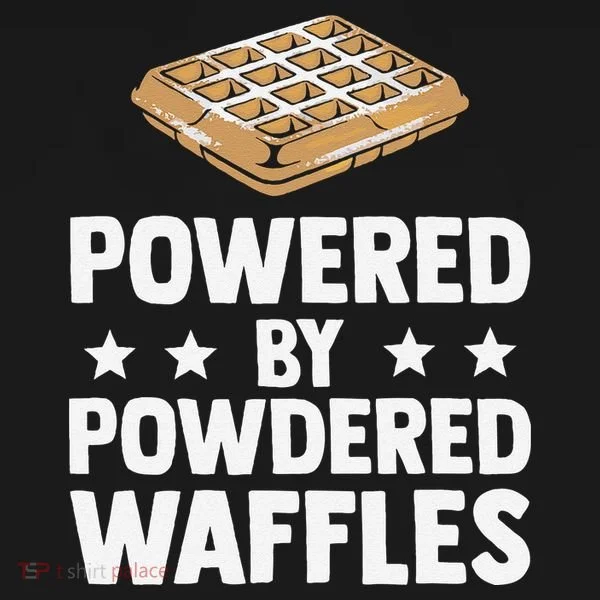 Cool Waffle Breakfast Snack Powered By Powdered Waffles Tank Top