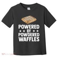 Cool Waffle Breakfast Snack Powered By Powdered Waffles Toddler T-Shirt thumb 0