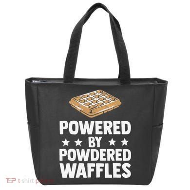 Cool Waffle Breakfast Snack Powered By Powdered Waffles Tote Bag
